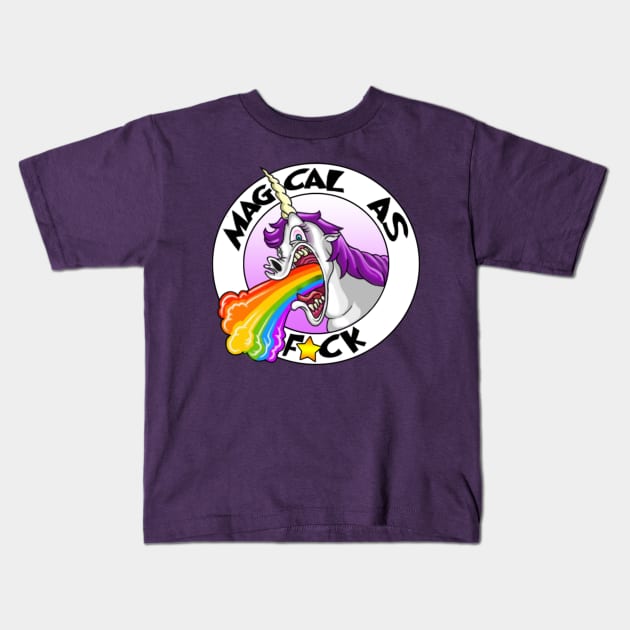 MAGICAL AF Kids T-Shirt by AABDesign / WiseGuyTattoos